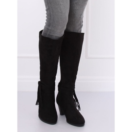 Bottines à talons noires VQ-307 Noir le noir 3