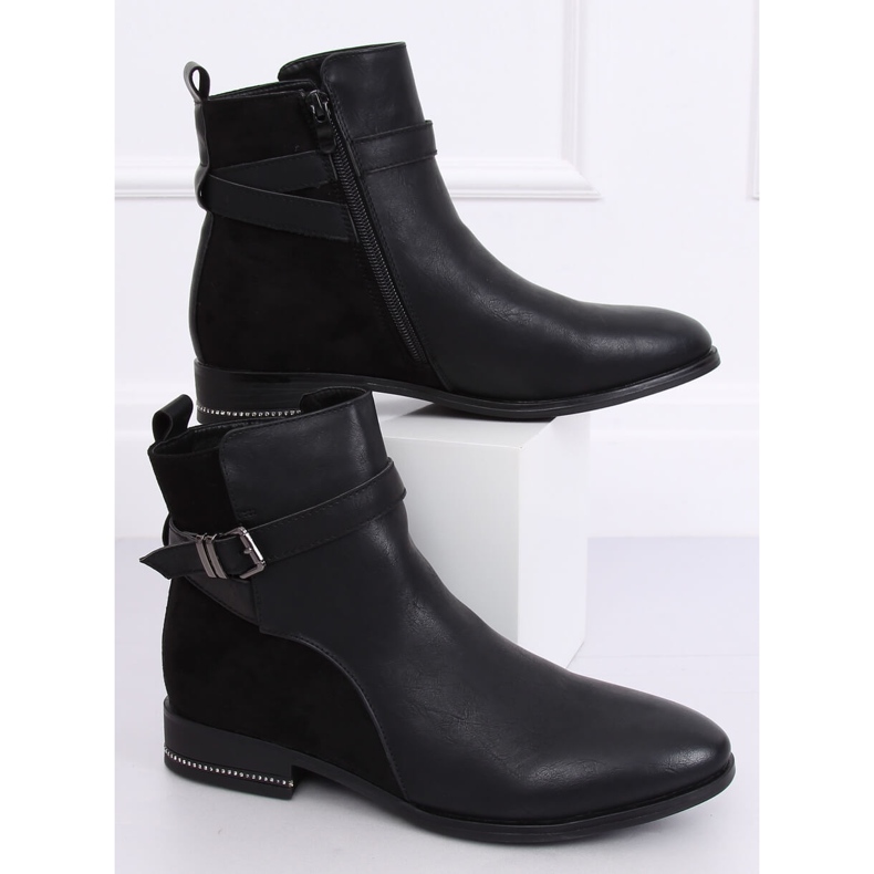 Bottines Jodhpur noires pour femmes 3332 Noir 1