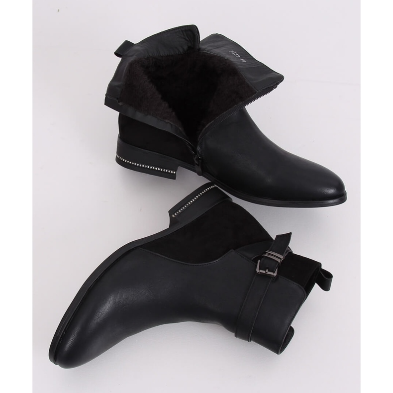 Bottines Jodhpur noires pour femmes 3332 Noir 2