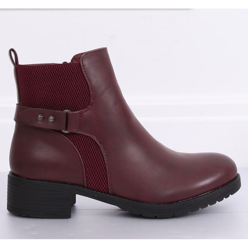 Bottines Jodhpur bordeaux 1089 Winred rouge 1