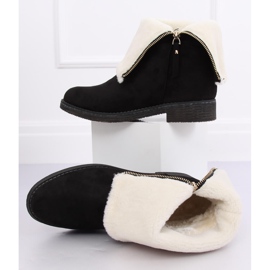 Bottines femme en daim noir S118 Noir le noir 5