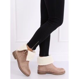 Boots femme daim beige S118 Sable 2