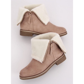 Boots femme daim beige S118 Sable 3