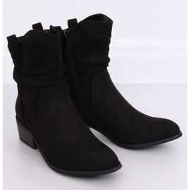Bottines femme en daim noir noir 3893 Noir le noir 5