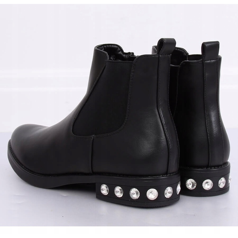 Bottines Chelsea noires pour femmes 7669 Noir 1