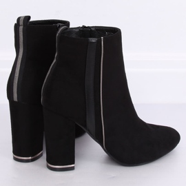 Bottines noires à talons M378 Noir 2