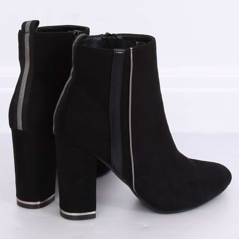 Bottines noires à talons M378 Noir 2