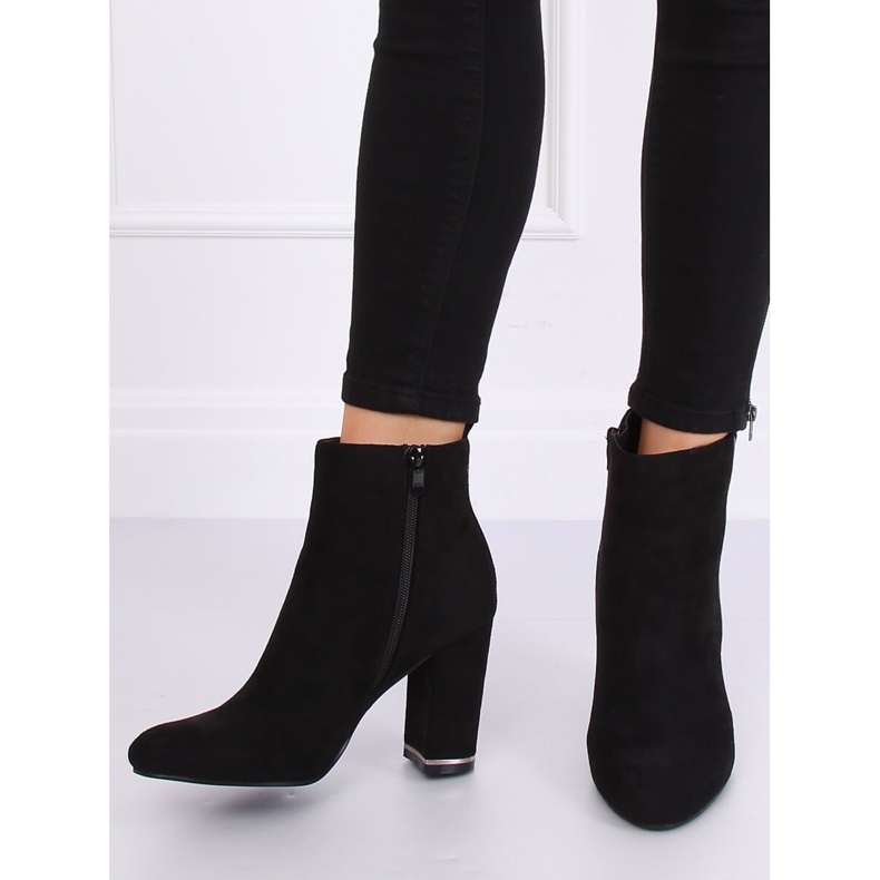 Bottines noires à talons M378 Noir 1