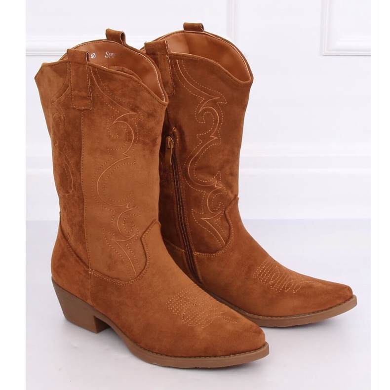 Camel NC972 Bottes de cowboy camel brun 1