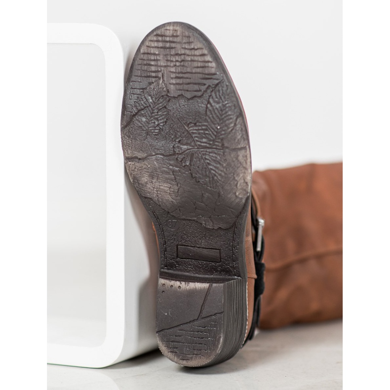 SHELOVET Bottes marron avec ornements brun 1