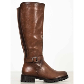 Filippo Bottes marron avec élastique brun 1