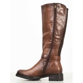 Filippo Bottes marron avec élastique brun 2
