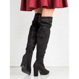 Seastar Bottes noires à franges le noir 4