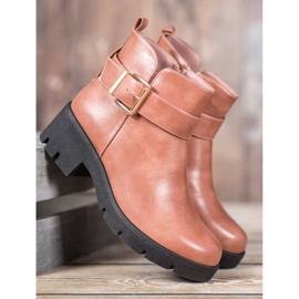 Super Me Bottes sur la plate-forme avec une boucle rose 5