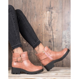 Super Me Bottes sur la plate-forme avec une boucle rose 1