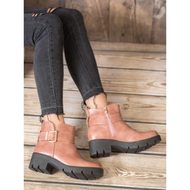 Super Me Bottes sur la plate-forme avec une boucle rose 2