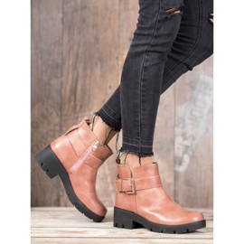 Super Me Bottes sur la plate-forme avec une boucle rose 3
