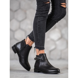 Small Swan Bottes basses classiques le noir 4