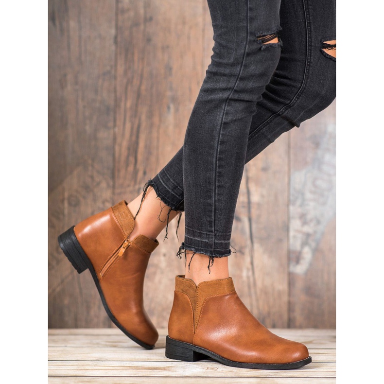 Small Swan Bottes de chameau décontractées brun 1