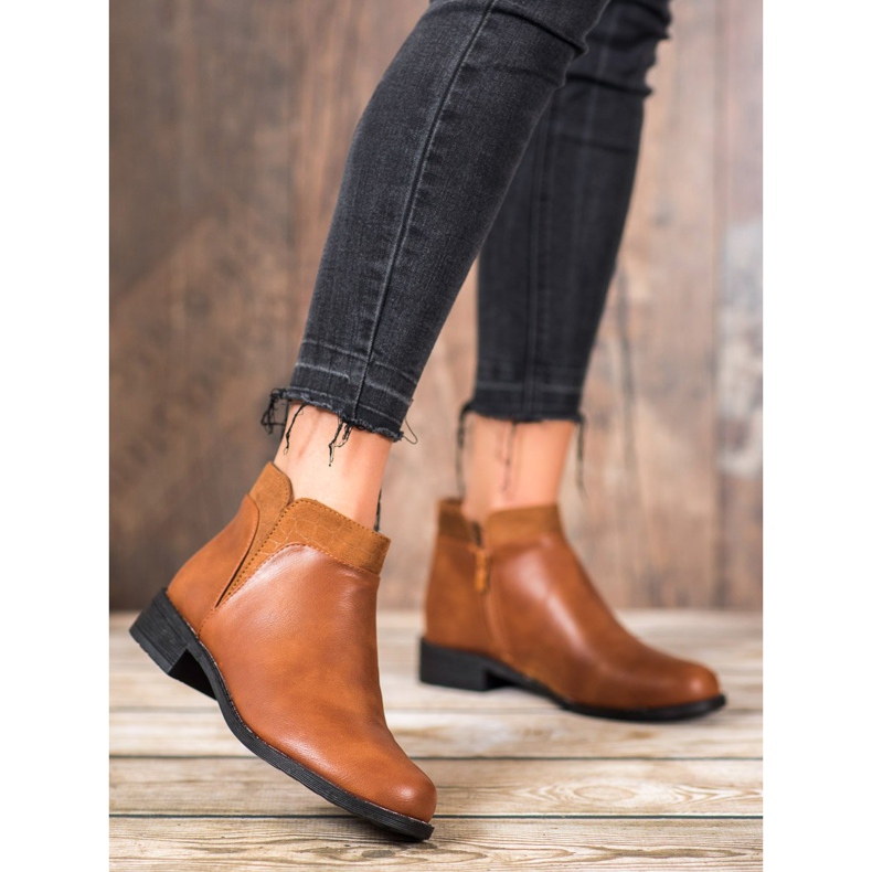 Small Swan Bottes de chameau décontractées brun 2