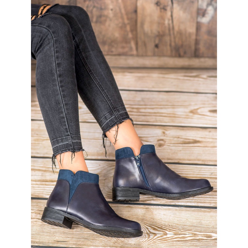 Small Swan Bottes décontractées bleu marine 1