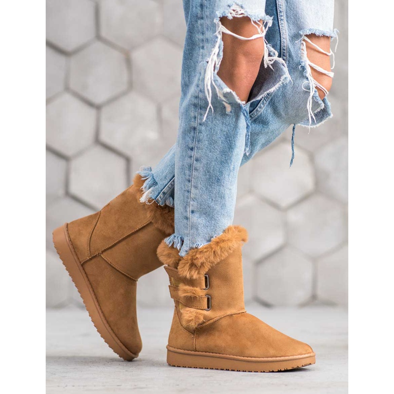 SHELOVET Bottes de neige chaudes brun 2