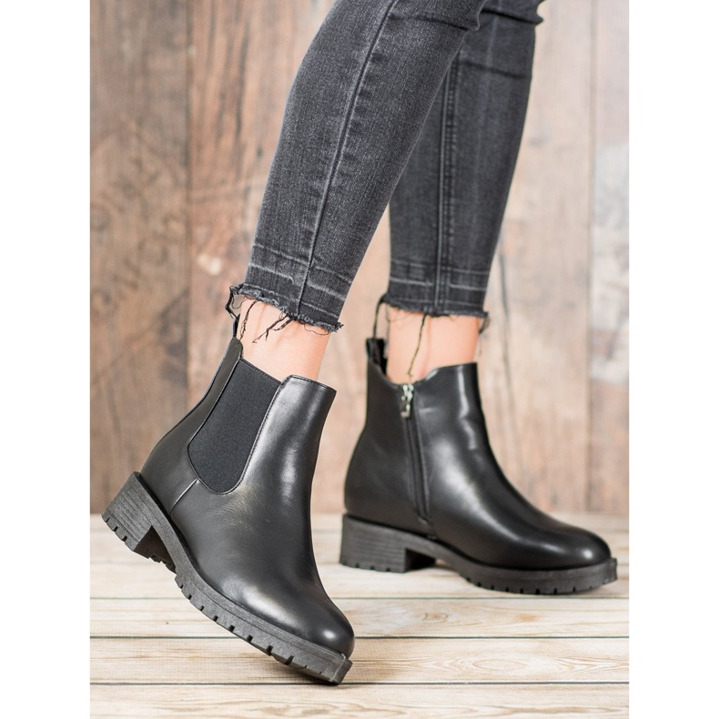 SHELOVET Bottines Chelsea noires 1