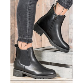SHELOVET Bottines Chelsea noires 2