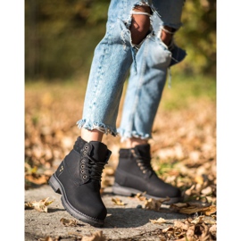 SHELOVET Trappeurs noirs le noir 1