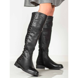 Bella Paris Bottes noires chaudes le noir 1