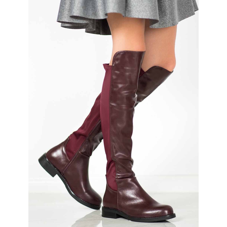 SHELOVET Mousquetaires marrons rouge 2