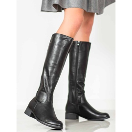 Super Me Bottes classiques avec une bande élastique le noir 2