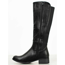 Super Me Bottes classiques avec une bande élastique le noir 3