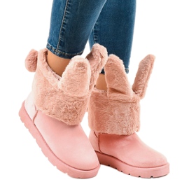Bottes esquimaux roses isolées NB137 1