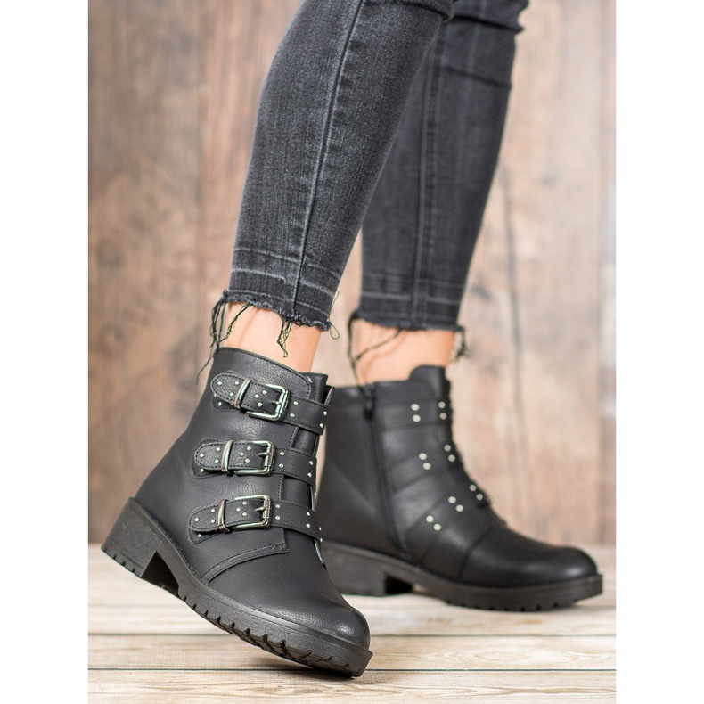 J. Star Travailleurs noirs avec fermoirs le noir 2