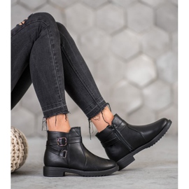 BLESS Bottes noires à boucle le noir 1