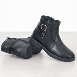BLESS Bottes noires à boucle le noir 4