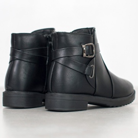 BLESS Bottes noires à boucle le noir 5