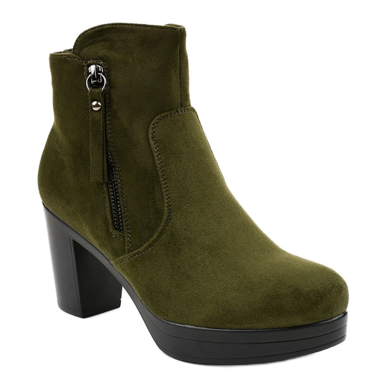 Talons hauts en daim vert 8B882 1