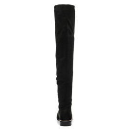 Super Me Bottes d'équitation au-dessus du genou noir 1