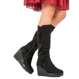 Filippo Bottes compensées noires le noir 2