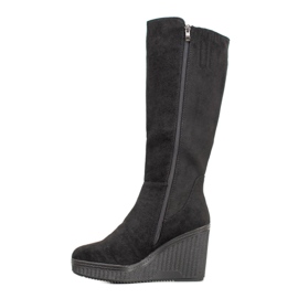 Filippo Bottes compensées noires le noir 1