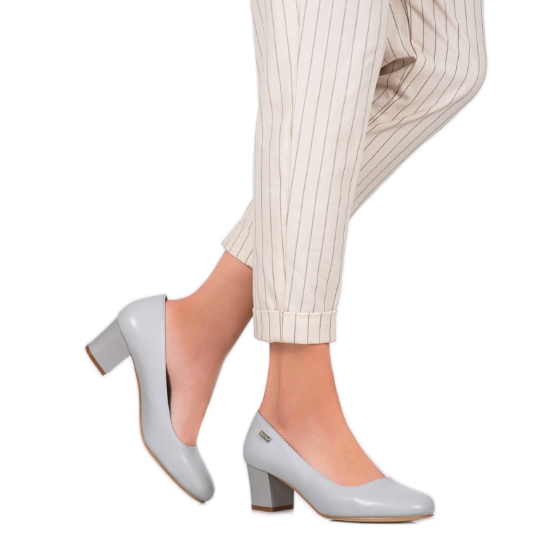 Sergio Leone Escarpins confortables gris 2 Sergio Leone Escarpins confortables gris 2