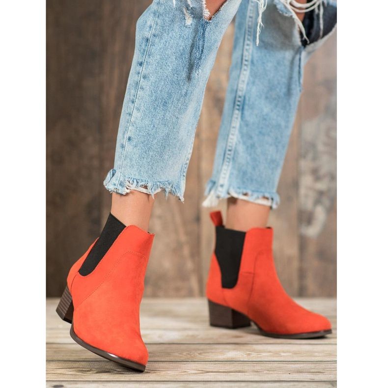 Kylie Bottines Chelsea classiques orange 2