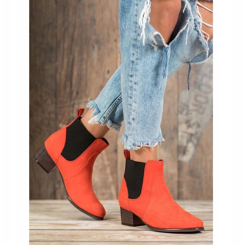 Kylie Bottines Chelsea classiques orange 1