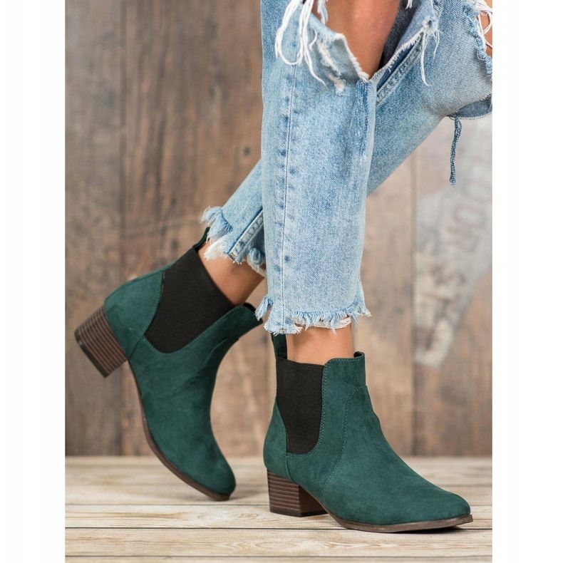 Kylie Bottines Chelsea classiques vert 1