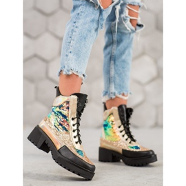 Seastar Bottes sur la plate-forme de mode noir 1