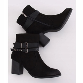 Bottes sur un talon stable noir G-35 Noir 3