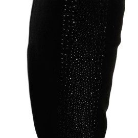 Bottes en daim noir sur le poteau 995-38 le noir 4