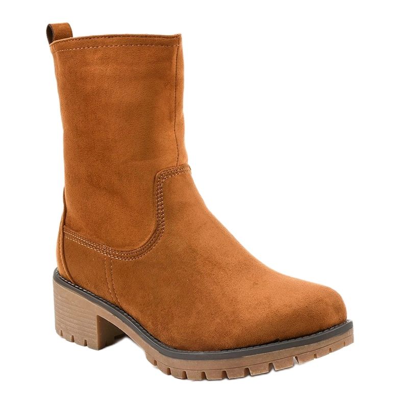 Bottes hautes en daim marron 8B905 brun 1